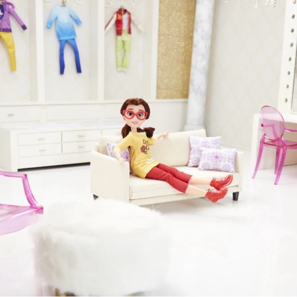 Disney Princess Comfy Squad Belle Doll “ Ralph Breaks The Internet” - Picture 11 of 12